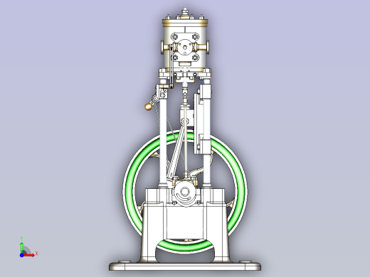 蒸汽引擎3D数模图纸前视缩略图