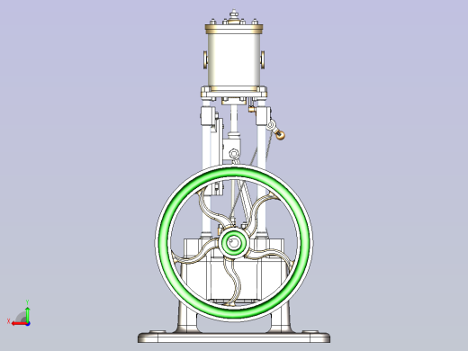 蒸汽引擎3D数模图纸后视缩略图