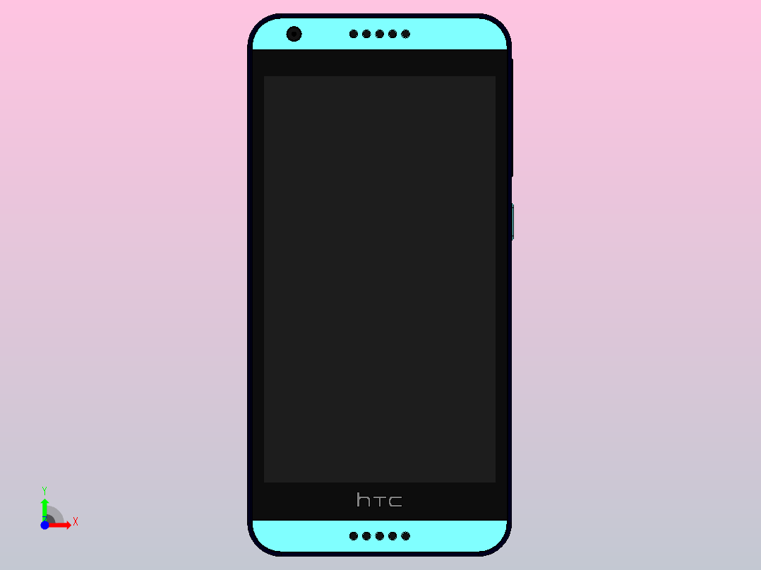 htc desire手机前视图
