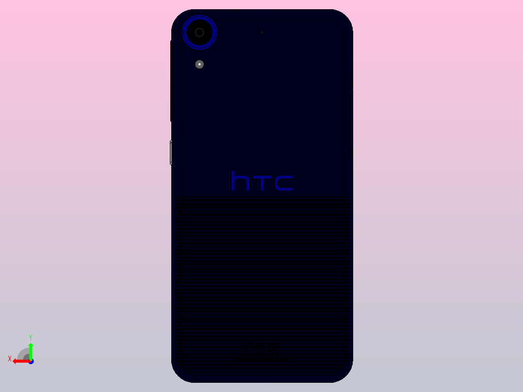 htc desire手机后视图