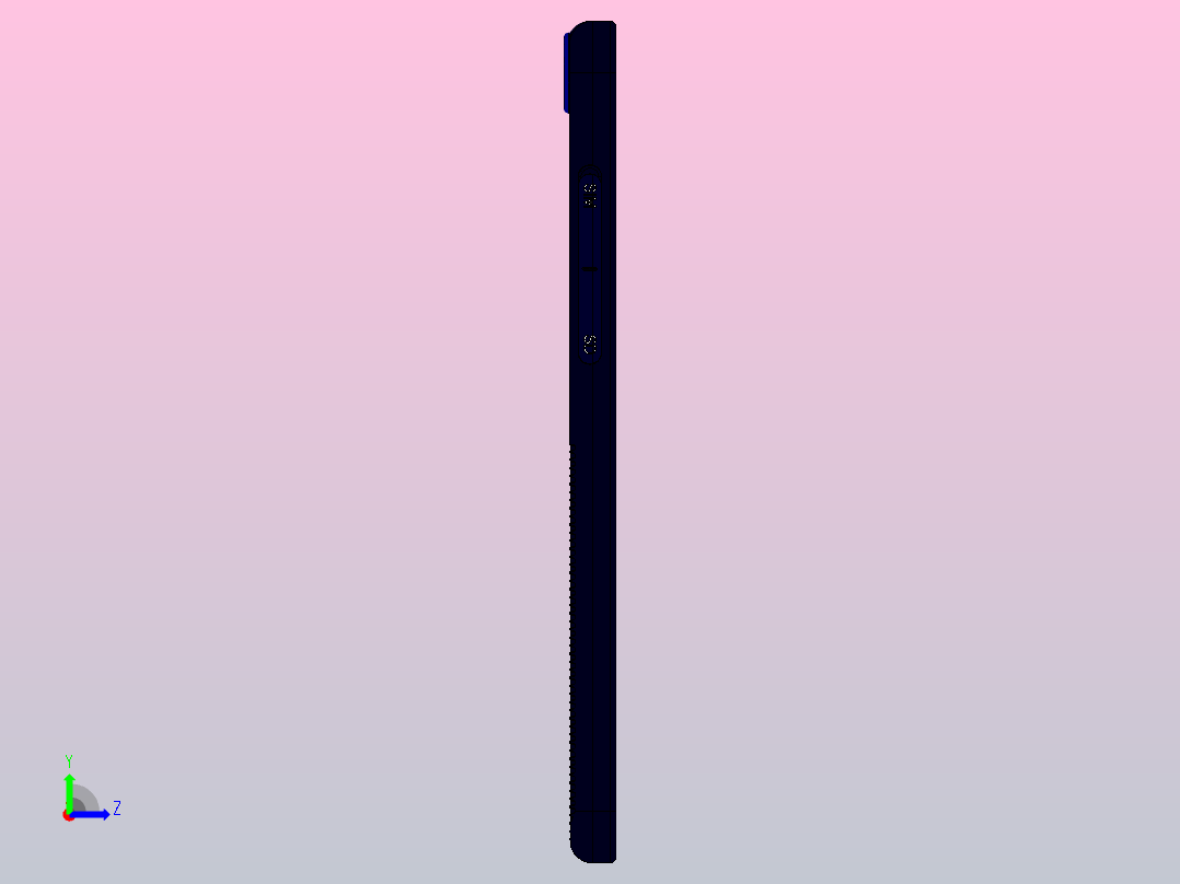htc desire手机左视图
