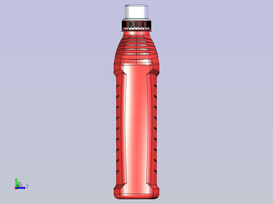 1L PET 瓶左视图