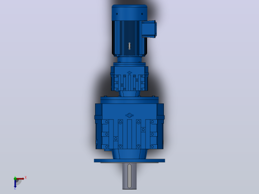 RF147R87法兰轴伸式组合型斜齿轮减速机RF147R87-Y7.5-4P-132M-M1-0°-Φ450俯视缩略图