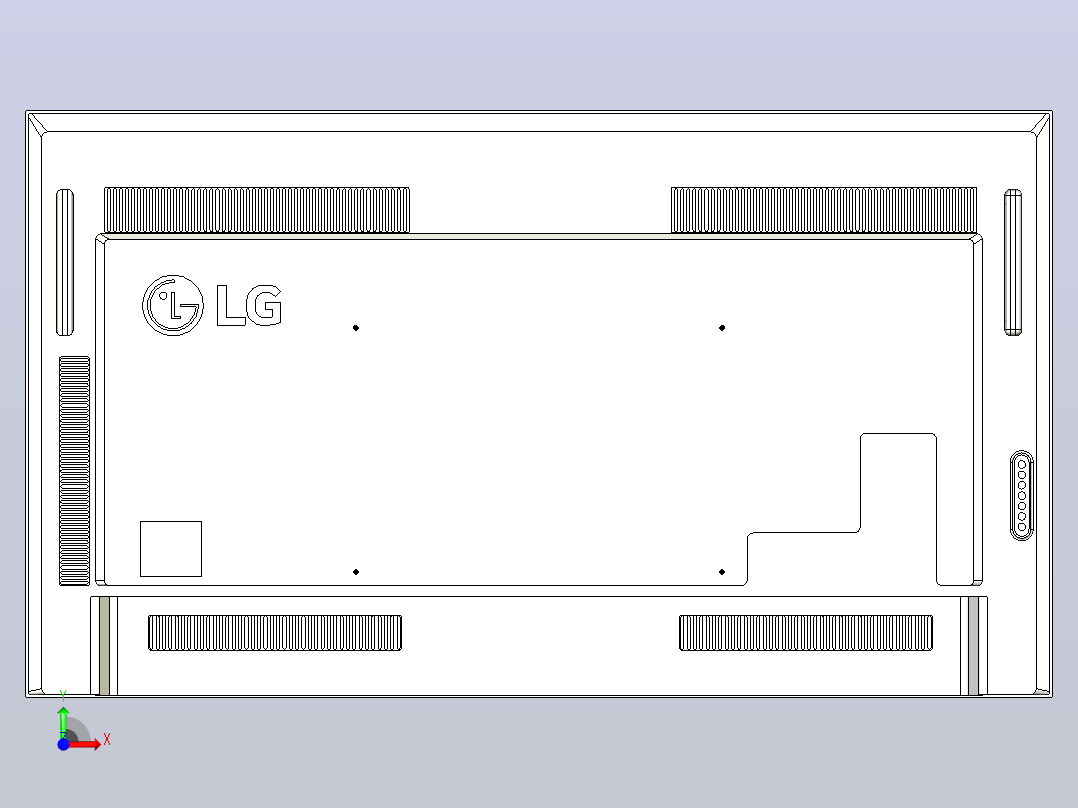lg uhf h  ips超高清标牌显示器前视图