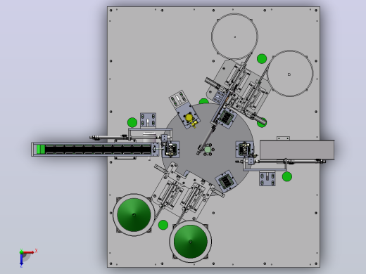 转盘式--小散热器自动组装机俯视缩略图
