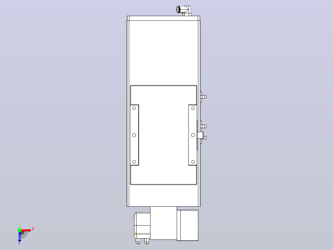 MCB17无尘皮带滑台[MCB17-L40-100-RD-P40-C3]俯视图