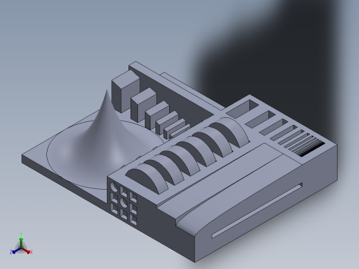 3D打印机公差测试正等轴测缩略图