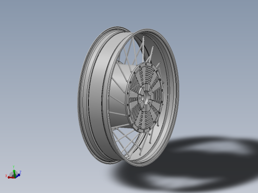 轮毂电机轮主视缩略图