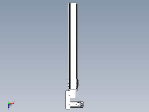 皮带直线轴半封闭可选导轨TPA-HNB-85S-90-L600-ML-C-P20-N3俯视缩略图