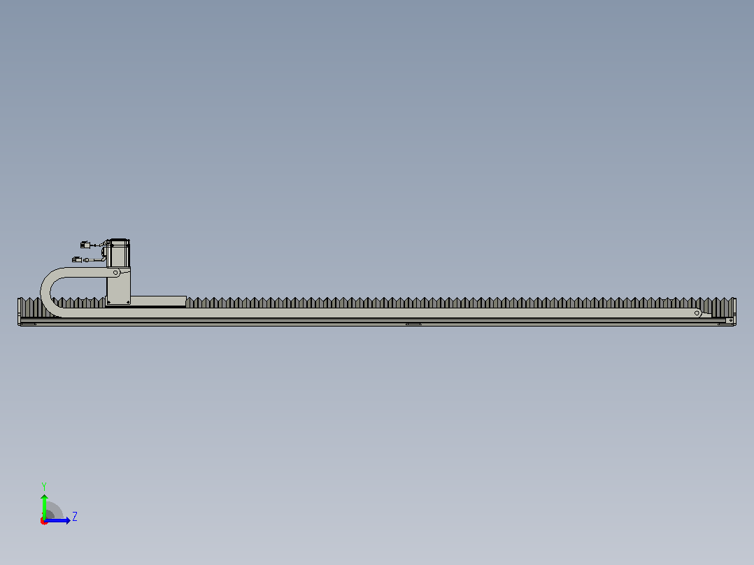 TM14F-L3-1200-BC-T400W-A2-MB-3M齿轮齿条型左视图