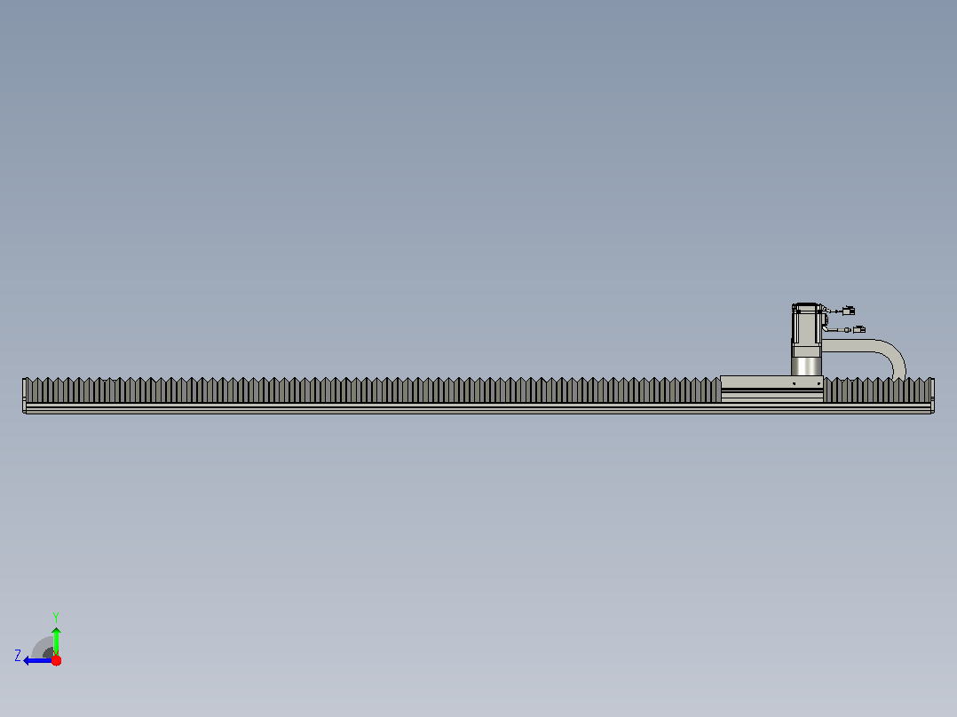 TM14F-L3-1200-BC-T400W-A2-MB-3M齿轮齿条型右视图