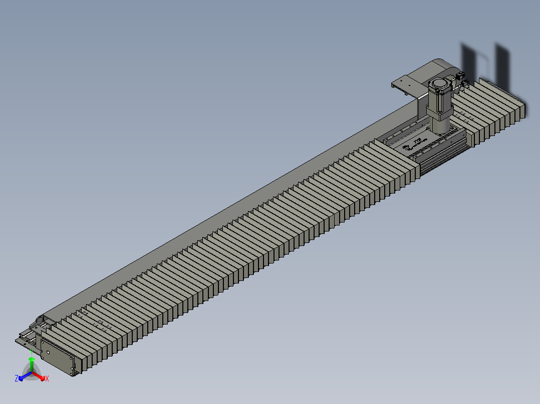 TM14F-L3-1200-BC-T400W-A2-MB-3M齿轮齿条型正等轴测图