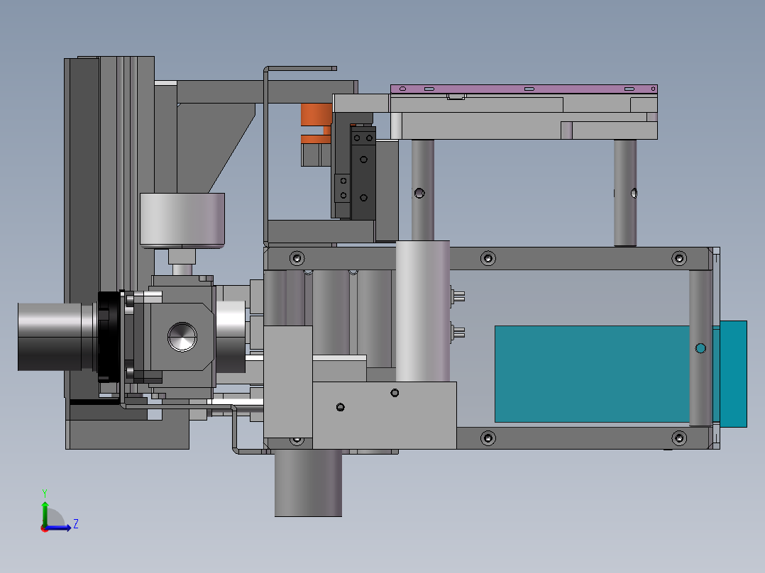 DS-M09组装检测治具（sw18可编辑+工程图）左视图
