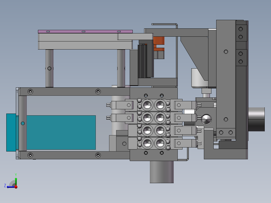 DS-M09组装检测治具（sw18可编辑+工程图）右视图