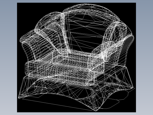 室内家具和灯具等的模型十二-K-S40-1