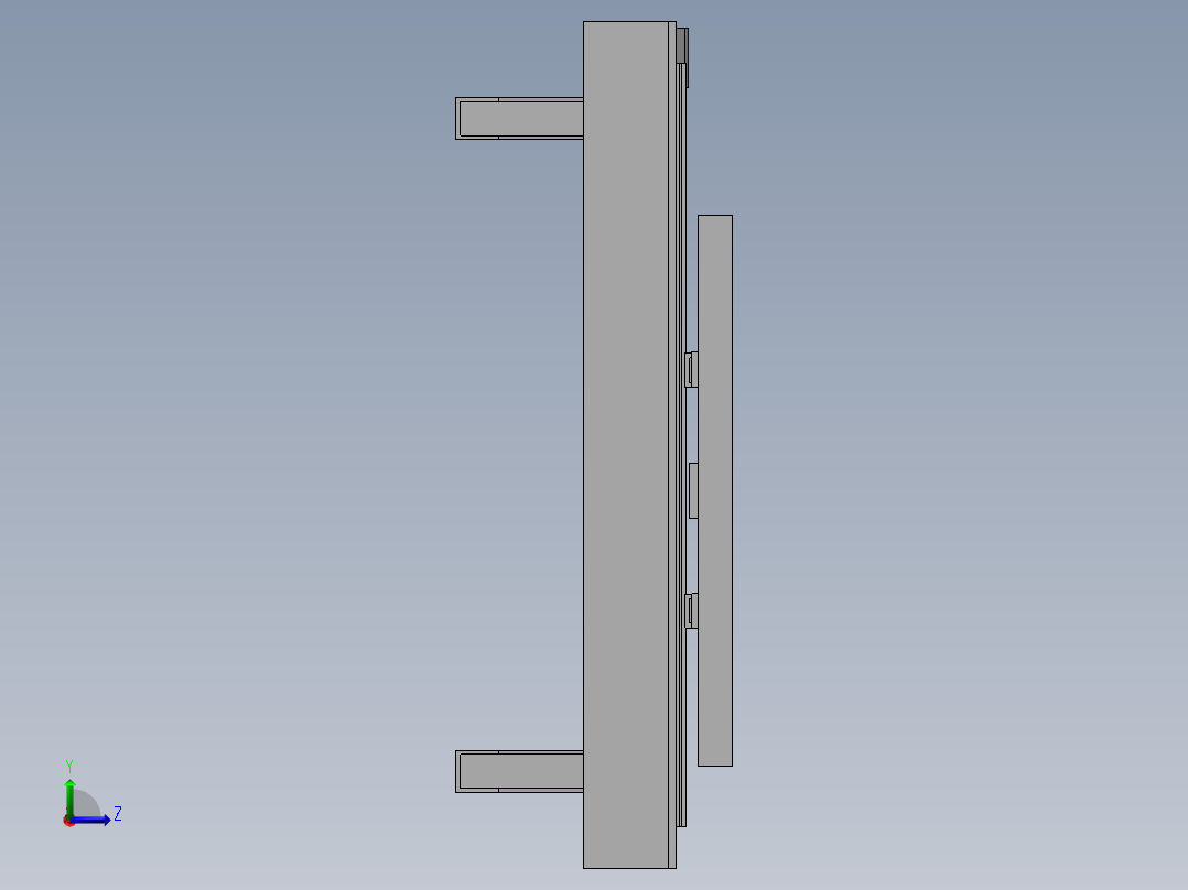 迷你字雕刻机左视图