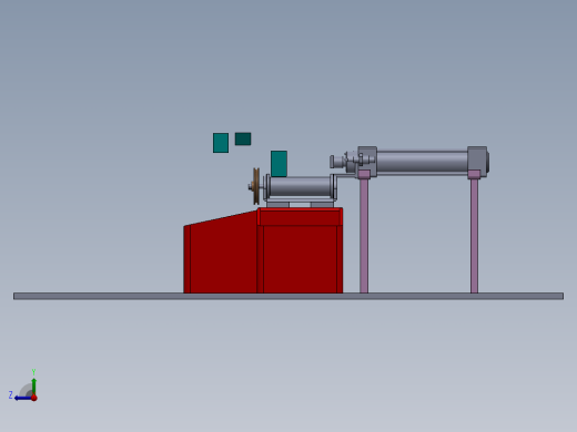 Product Sorting Conveyor产品分拣输送机3D数模图纸 Solidworks设计右视缩略图