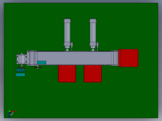 Product Sorting Conveyor产品分拣输送机3D数模图纸 Solidworks设计俯视缩略图