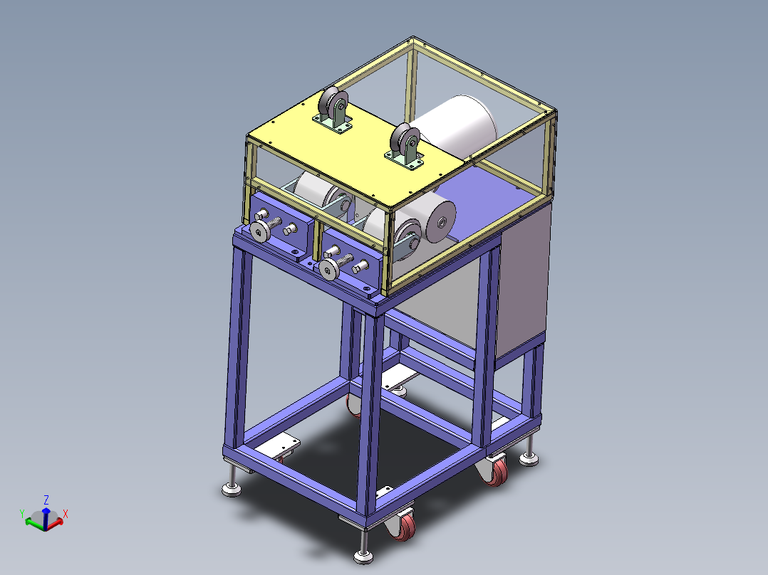 2022.06月-原料回收机sw18可编辑主视图