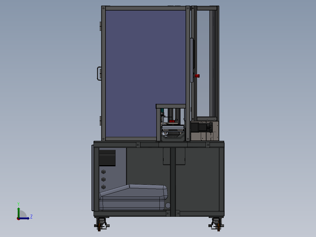 111干小吃食品包装机(1)左视图