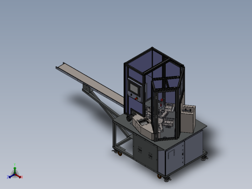 111干小吃食品包装机(1)正等轴测缩略图