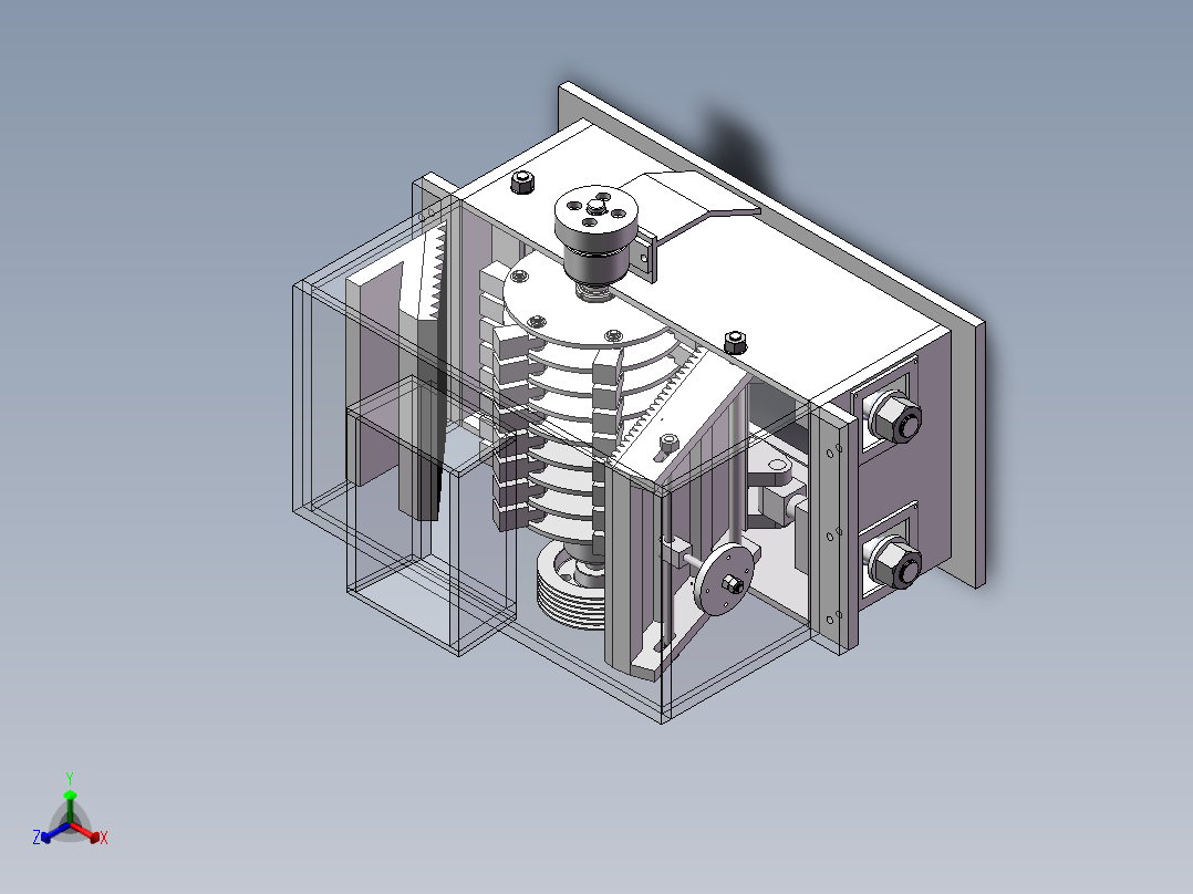 锤式破碎机三维SW模型含说明书和CAD正等轴测图