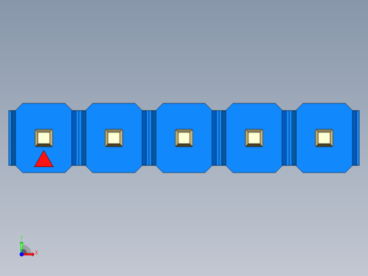 彩色公头100mil（2.54mm）系列-DS1021_blue_1x05p_100mil_Type5_rev1.0前视缩略图