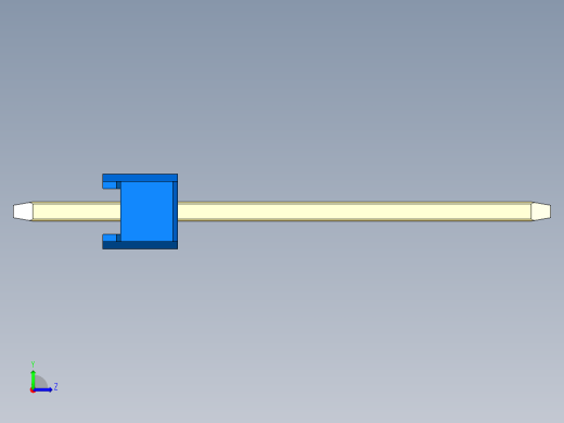 彩色公头100mil（2.54mm）系列-DS1021_blue_1x05p_100mil_Type5_rev1.0左视缩略图