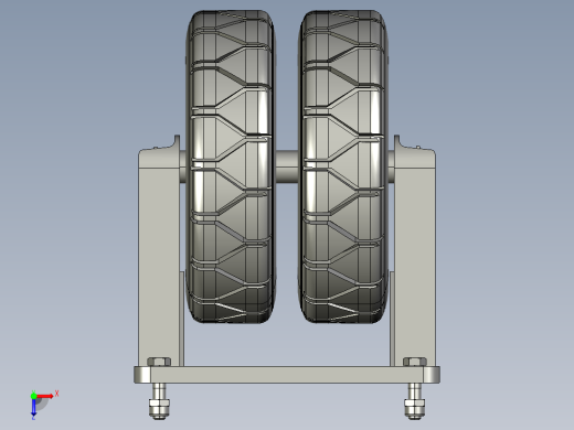 轮盘脚轮(1)俯视缩略图