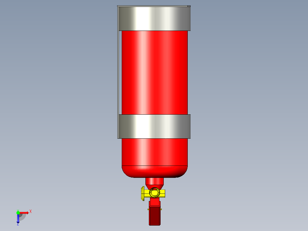 灭火器2公斤俯视图