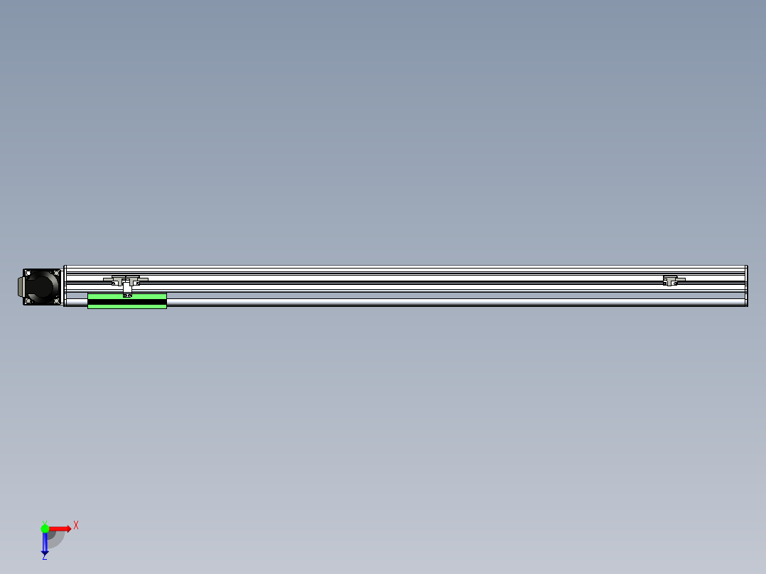 同步带滑台-半封闭B13-L90-S950-R-P40-D3俯视图