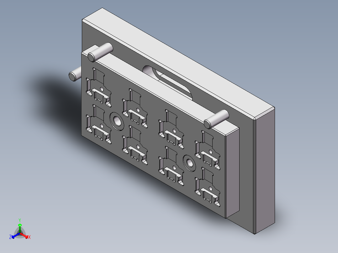 镭雕治具正等轴测图