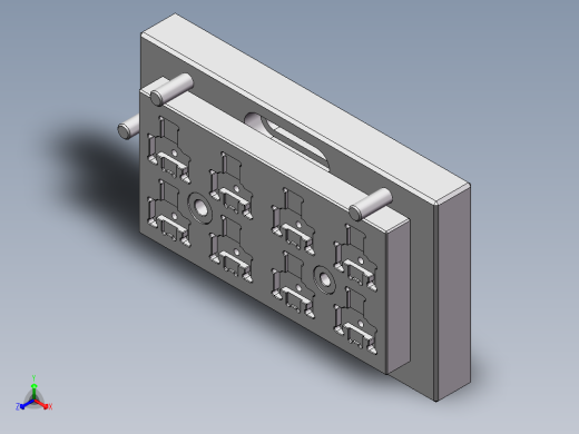 镭雕治具正等轴测缩略图
