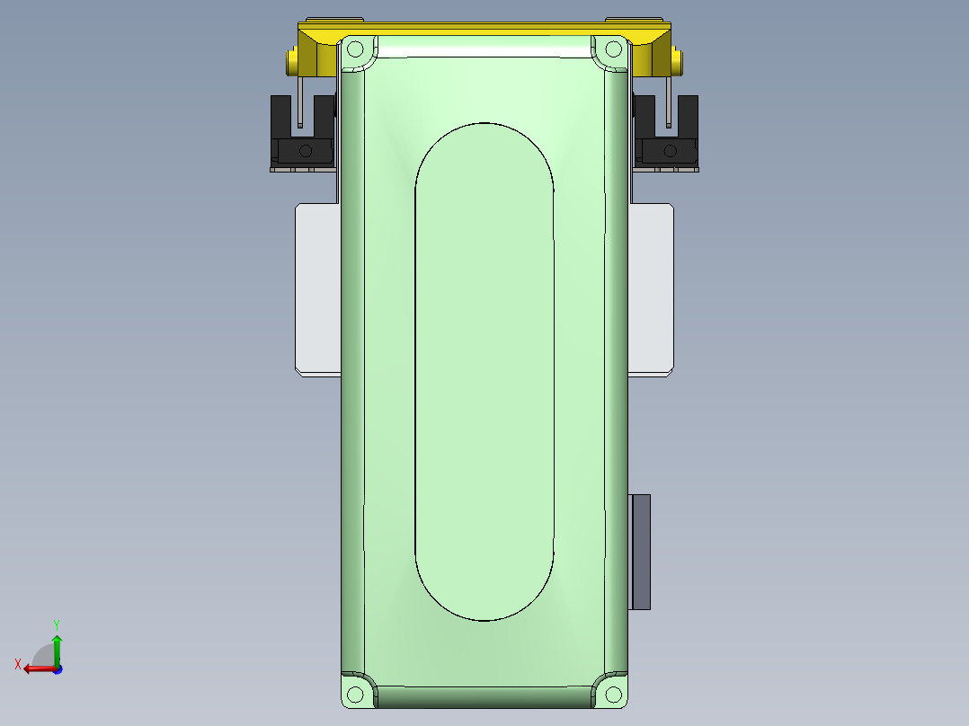 GTH内嵌丝杆全封闭GTH8-BM-400W后视图