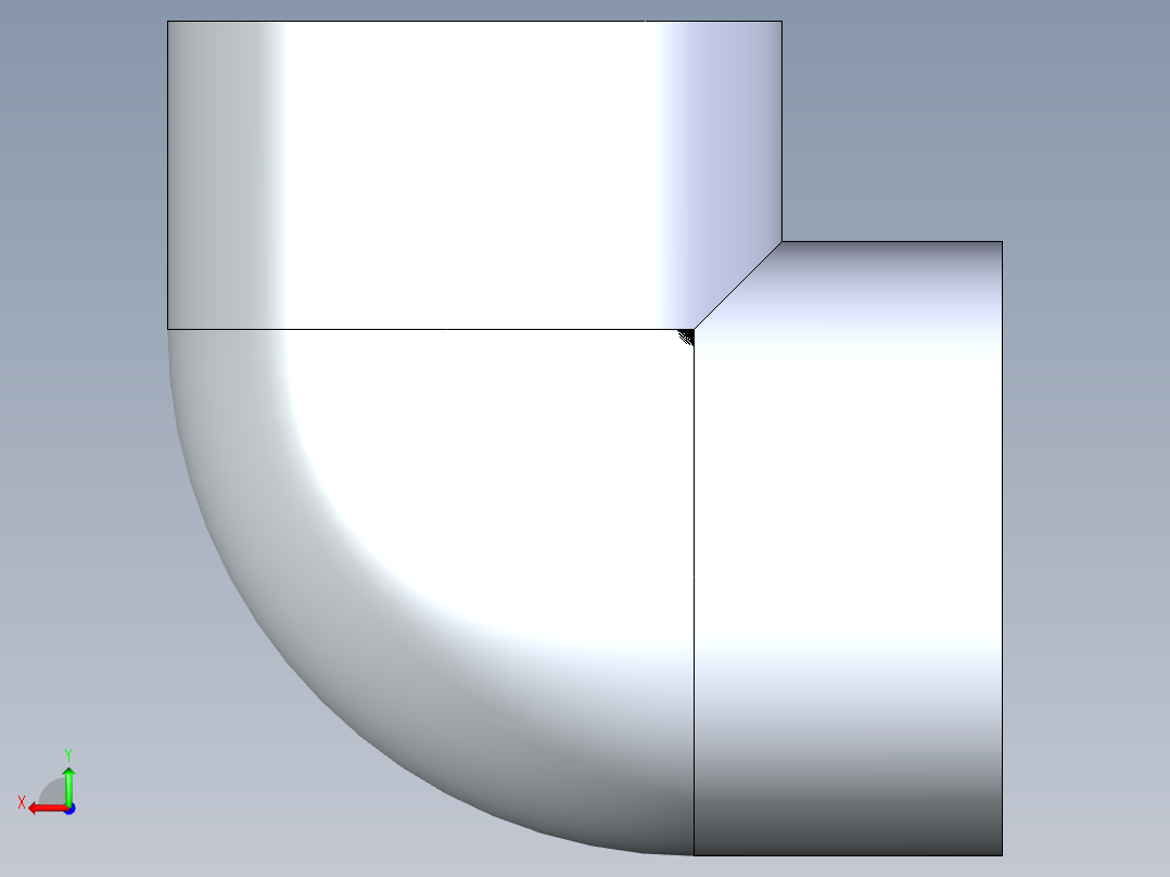 聚氯乙烯配件07-Sch80_90Elbow_FPTxFPT_808-025_2.5in后视图