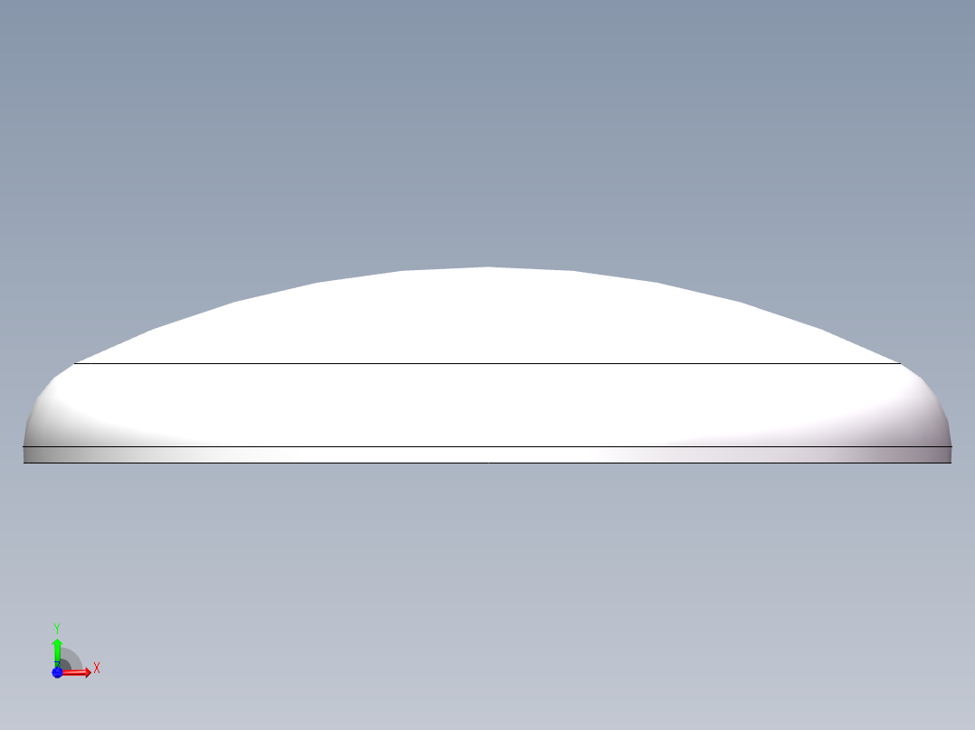 THB碟形封头DN1400前视图