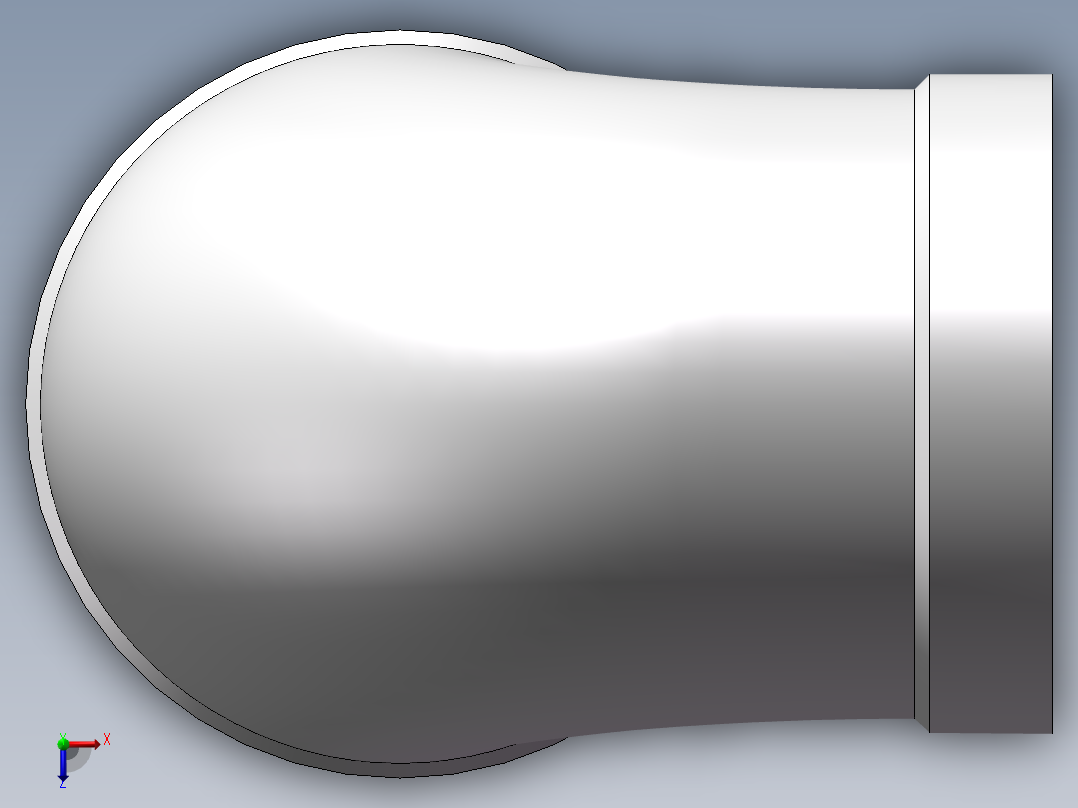 弯头-异径内丝 DN40-DN32俯视图