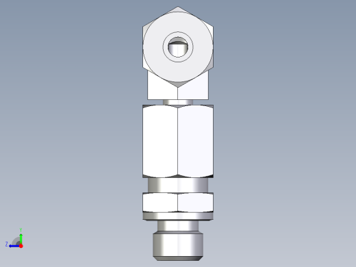 卡套式工业通用硬管接头EO_Assembled_adjustable_standpipe_elbow_EVW06LM71右视缩略图