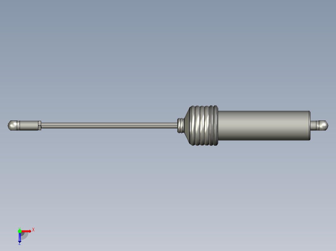 汽车半主动悬架磁流变减震器的设计及仿真【带proe三维图】【12张cad图纸pdf毕业论文】=====赏15俯视图