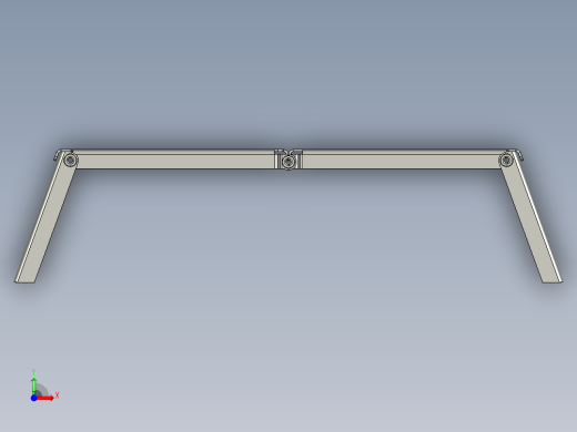 折叠式野营烤架前视缩略图