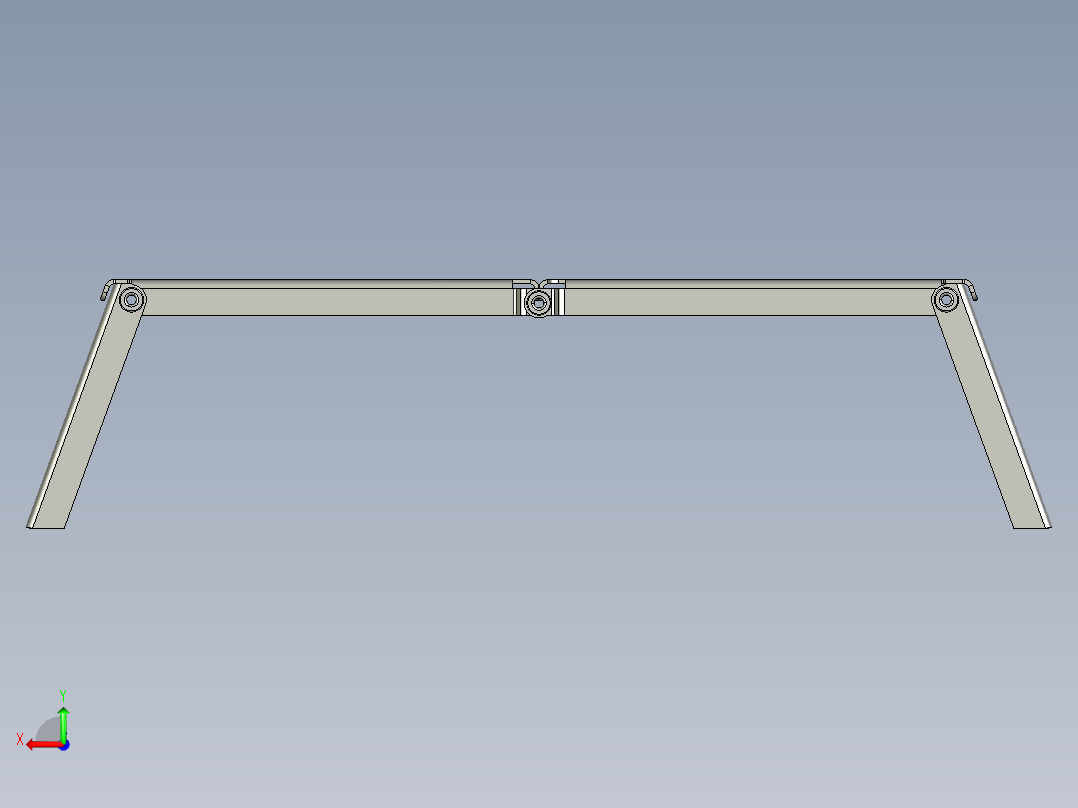 折叠式野营烤架后视图