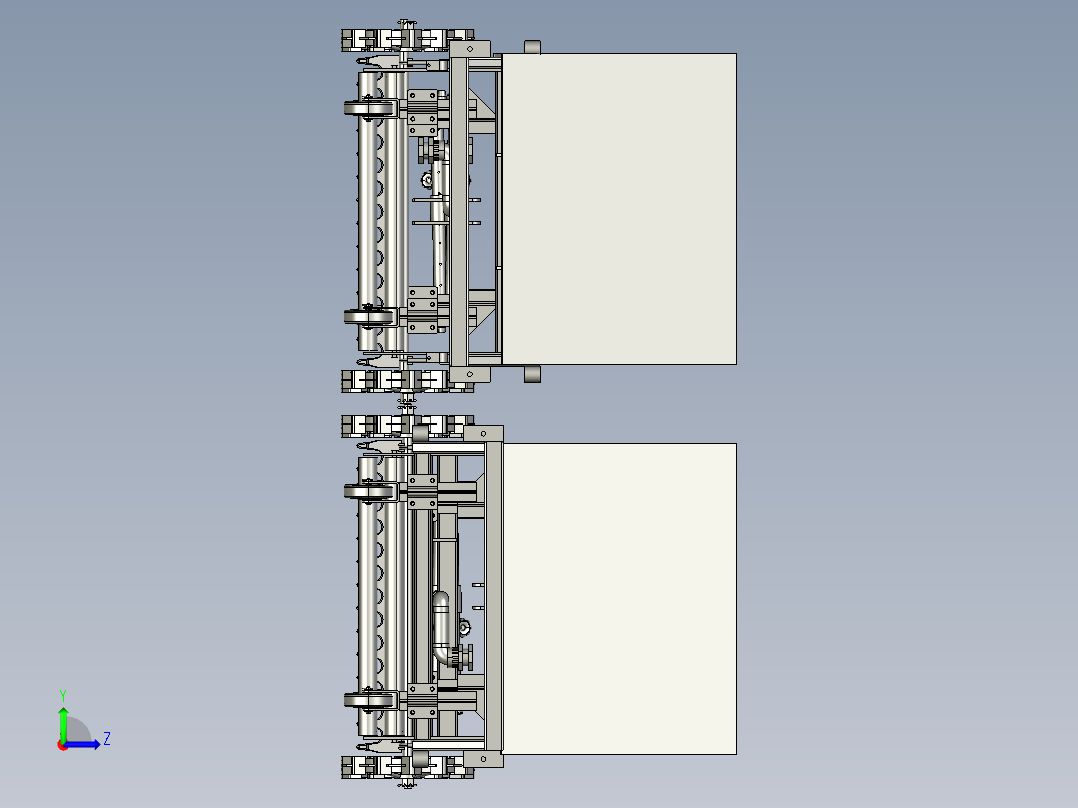 农田翻土机左视图