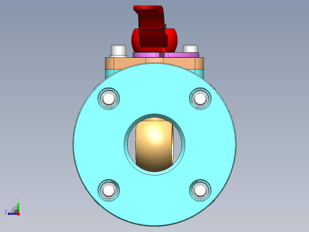水控制阀右视图