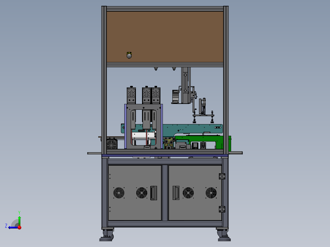 手机电池焊接设备右视图