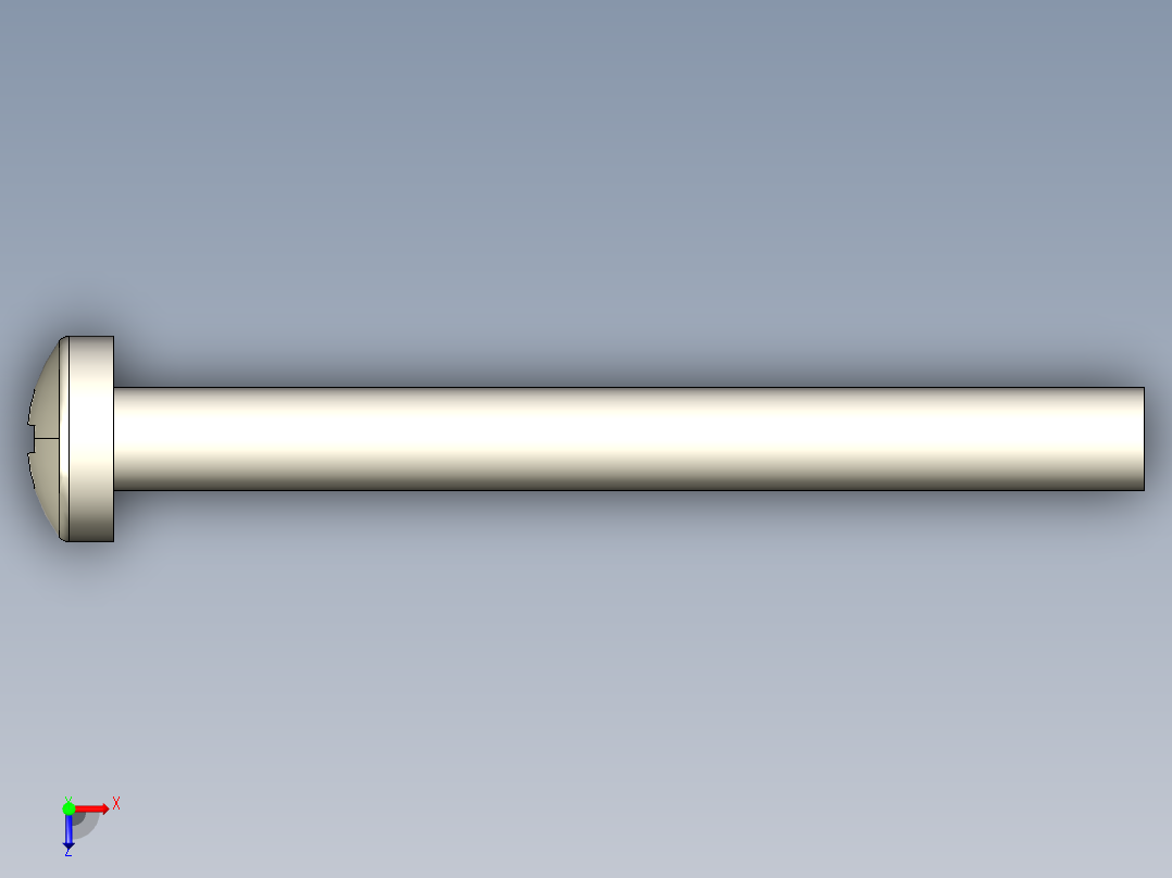 螺丝 M2.5 十字盘头-M2.5 x 25 Screw head.STEP俯视图