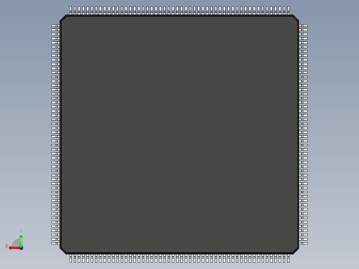 元器件3D封装LQFP208_FPT-208P-M0690后视缩略图