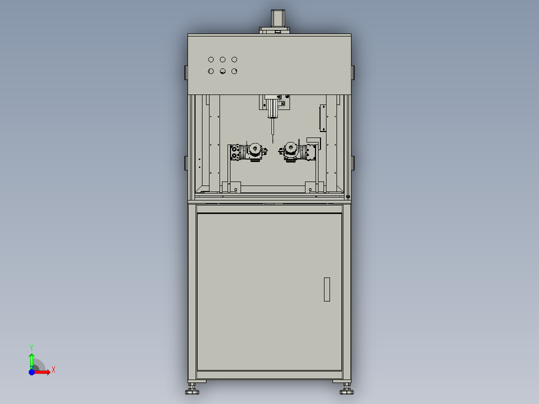 马达定子点胶机总装前视图