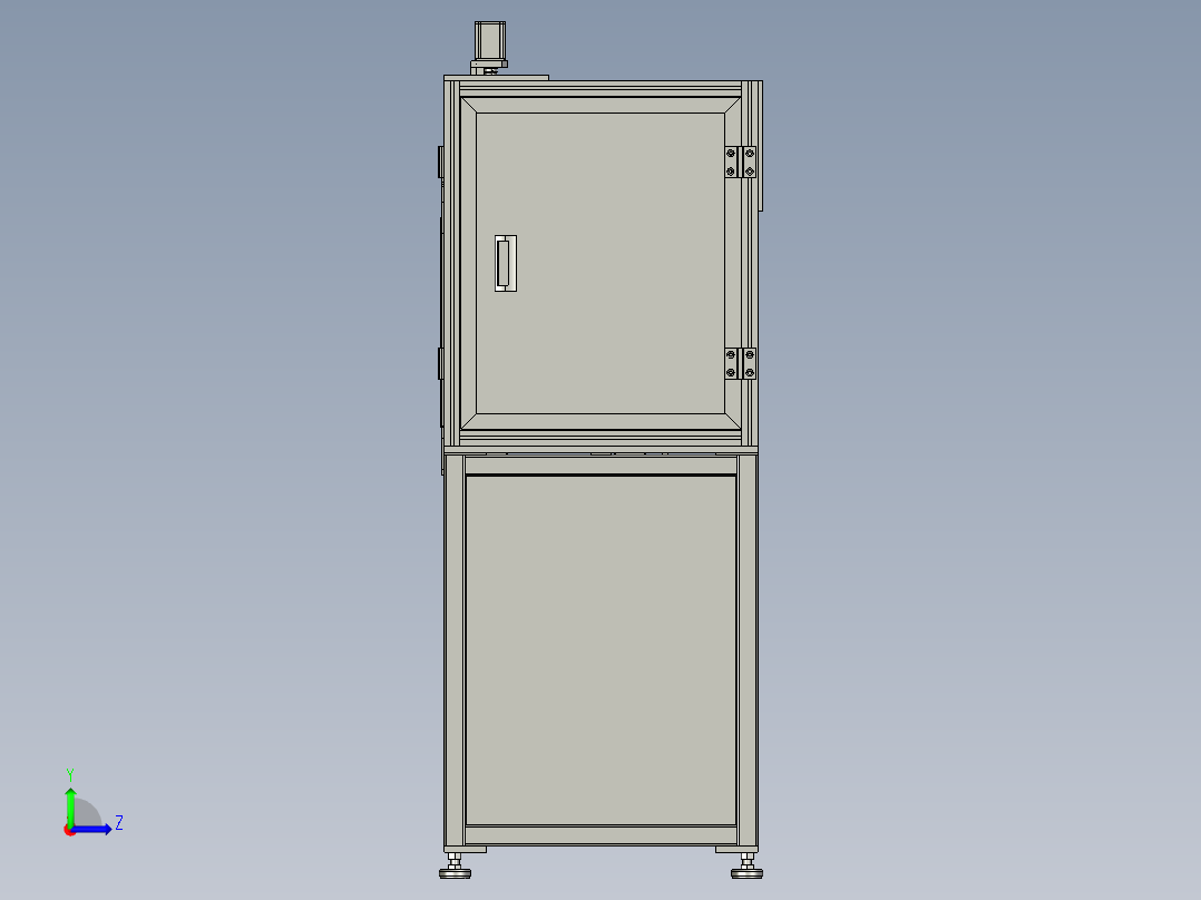马达定子点胶机总装左视图