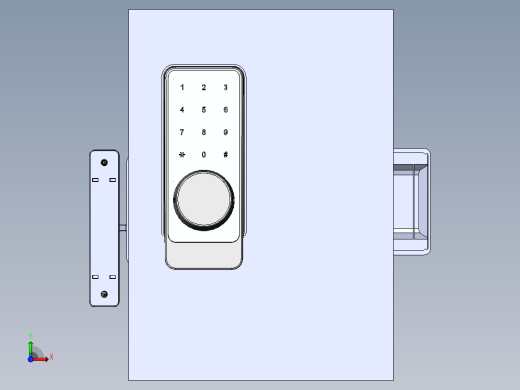 门锁前视缩略图