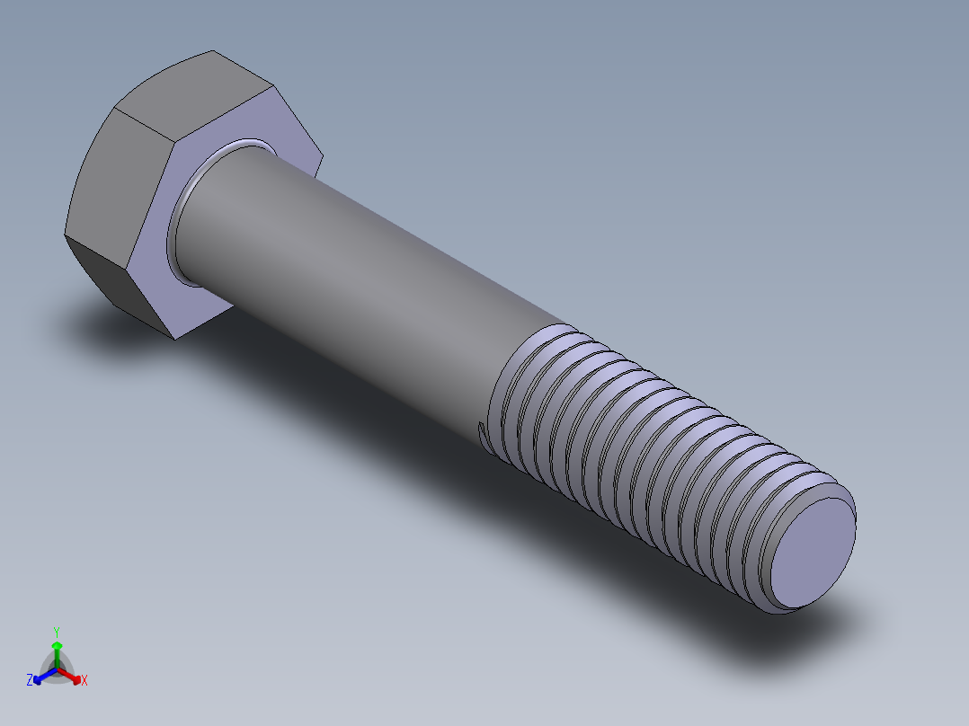 螺纹联接标准件库正等轴测图